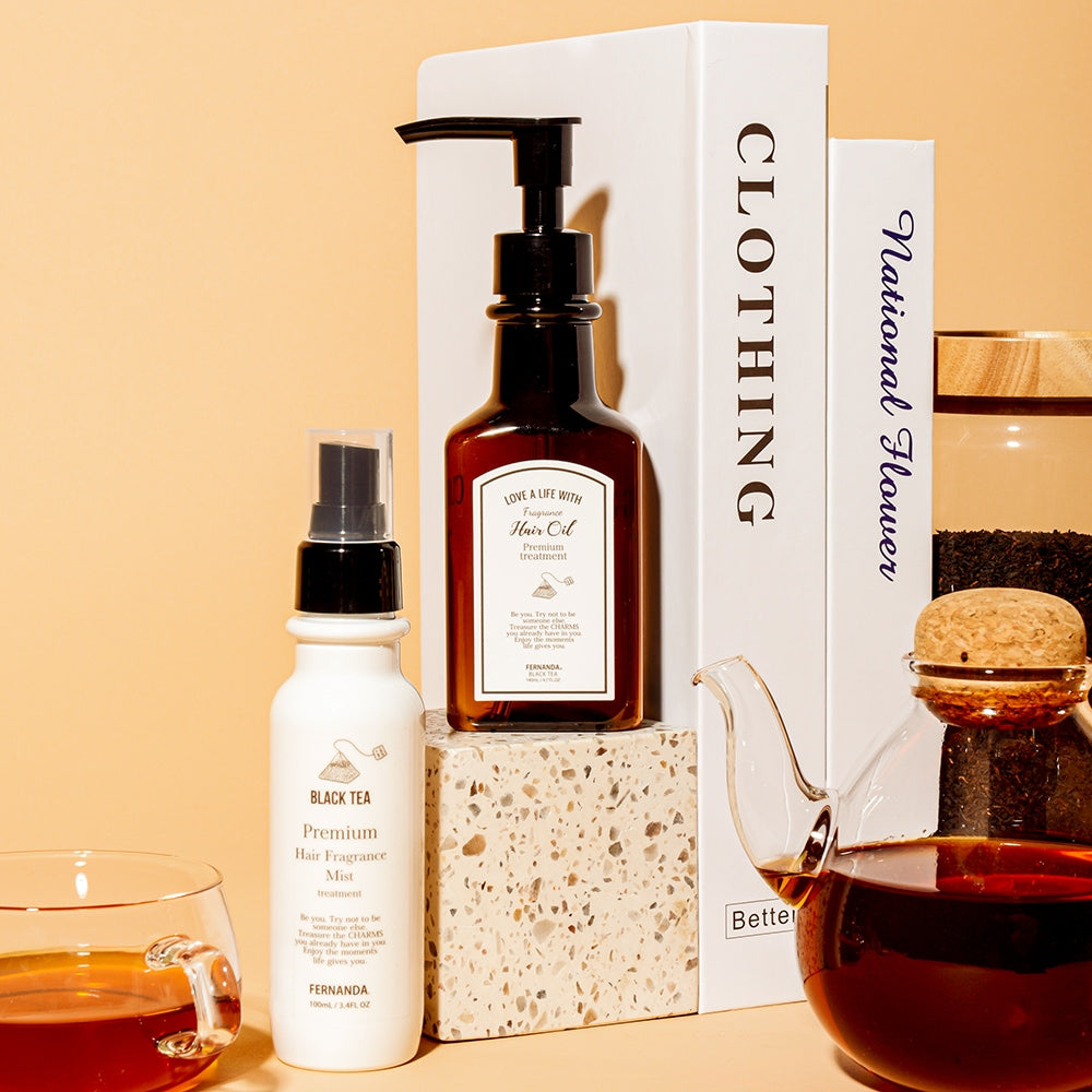 プレミアム ヘアオイル 140ml（ブラックティー）