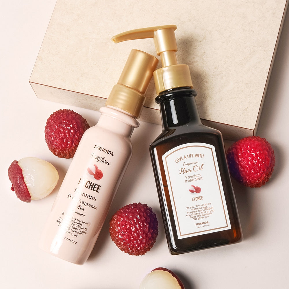 ヘアオイル　チーク プレミアム ヘアオイル 140ml（ライチ） – FERNANDA