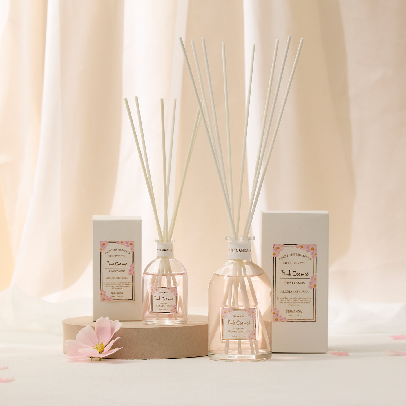 アロマディフューザー ・ファンヒーター アロマディフューザー 210ml（ピンクコスモス） – FERNANDA